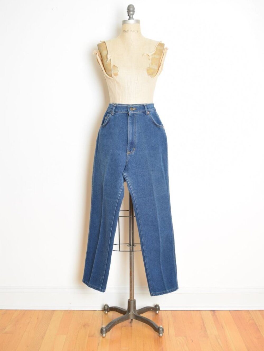 vintage 70s Lee jeans blue denim high waisted rise pants M 16P